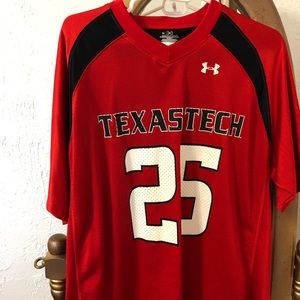 Texas Tech Under Armour Jersey Number 25
